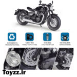 ماکت موتور ویلی طرح تریومف مدل BONNEVILLE BOBBER 1:12