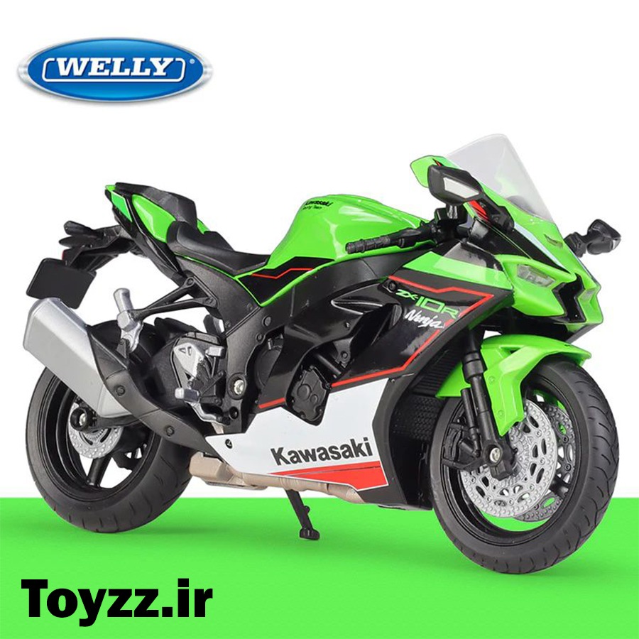 ماکت موتور ویلی طرح کاوازاکی نینجا مدل KAWASAKI NINJA ZX-10R 1:12