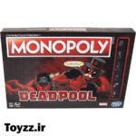 مونوپولی طرح ددپول هاسبرو گیمینگ مدل MONOPOLY MARVEL DEADPOOL EDITION کد E2033