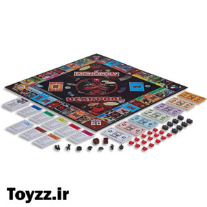 مونوپولی طرح ددپول هاسبرو گیمینگ مدل MONOPOLY MARVEL DEADPOOL EDITION کد E2033