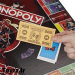 مونوپولی طرح ددپول هاسبرو گیمینگ مدل MONOPOLY MARVEL DEADPOOL EDITION کد E2033