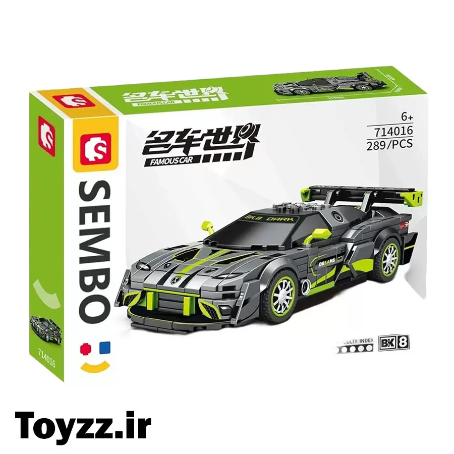 ساختنی لگو ماشین سمبو بلاک مدل SEMBO BLOCK FAMOUS CAR 714016