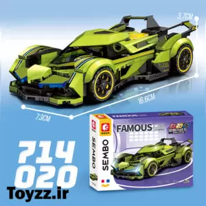ساختنی لگو ماشین سمبو بلاک مدل SEMBO BLOCK FAMOUS CAR 714020