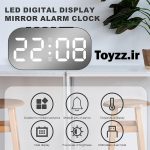 ساعت رومیزی دیجیتال مدل LED CLOCK دارای نمایش تاریخ دماسنج و دو زمان زنگ بیداری