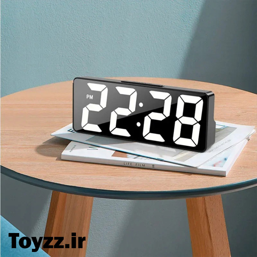 ساعت رومیزی دیجیتال مدل 2228 دارای نمایش تاریخ دماسنج و دو زمان زنگ بیداری