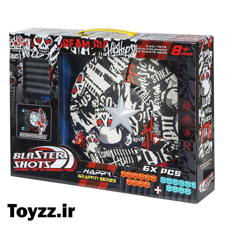 سپر کاپیتان آمریکا KAILI TOYS با قابلیت روشن شدن ستاره سپر صدا و شلیک تیر