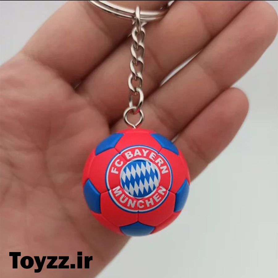 جاکلیدی طرح توپ فوتبال مدل باشگاه بایرن مونیخ FC BAYERN MUNCHEN