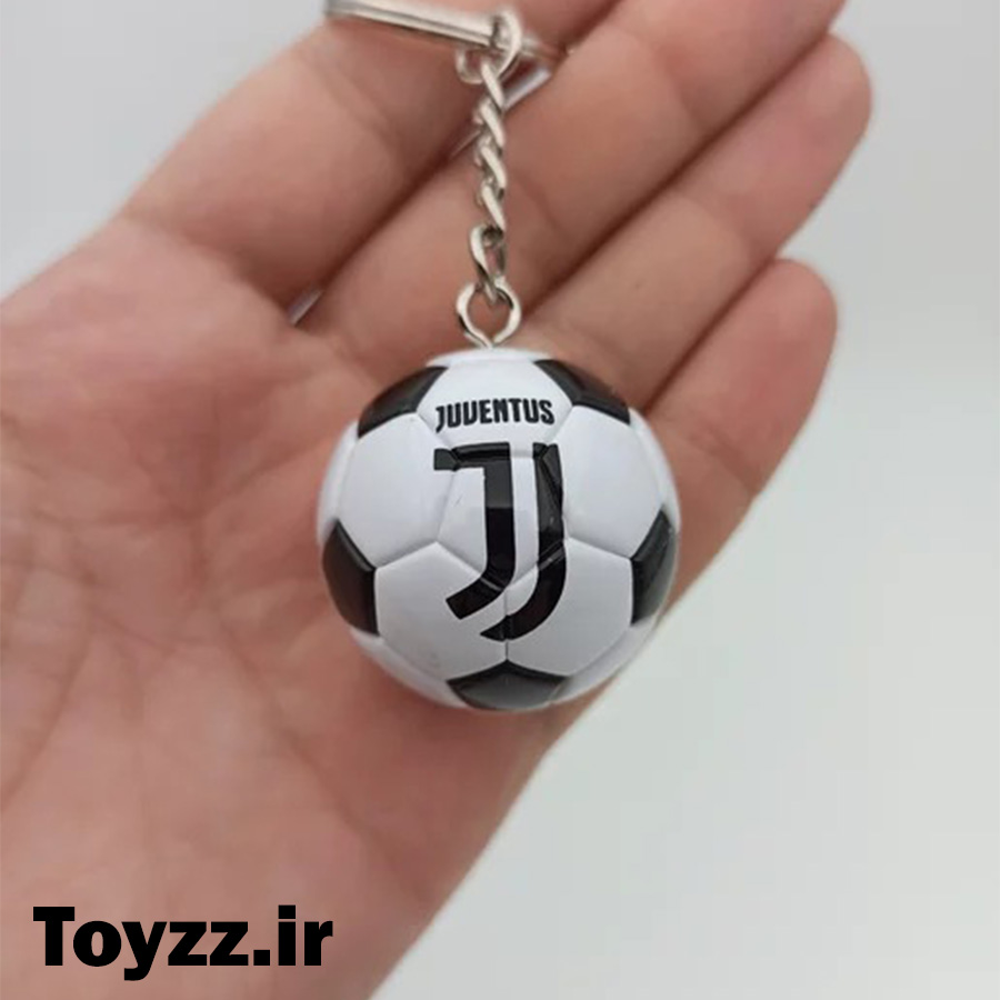 جاکلیدی اورجینال طرح توپ فوتبال مدل باشگاه یوونتوس JUVENTUS