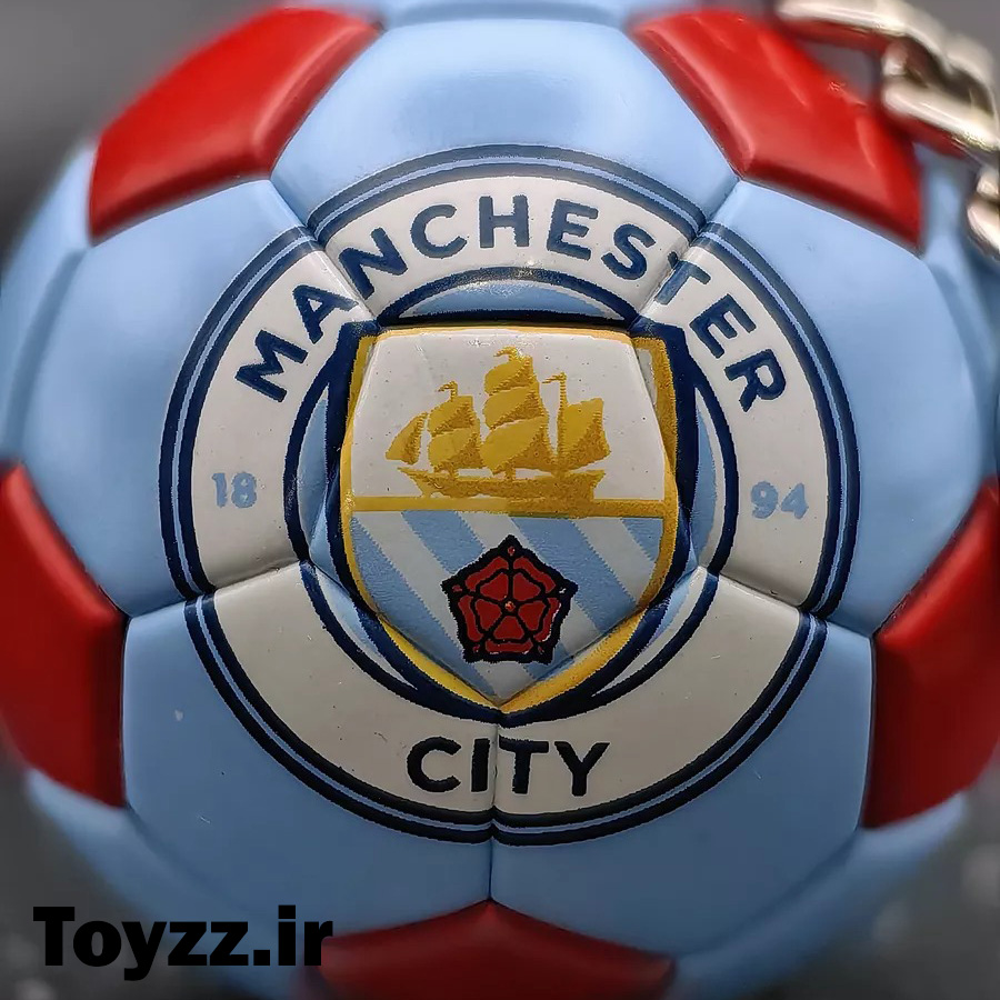 جاکلیدی طرح توپ فوتبال مدل باشگاه منچستر سیتی MACHESTER CITY