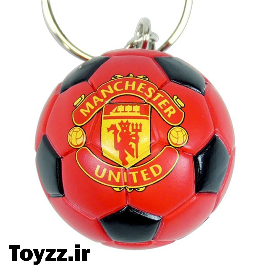 جاکلیدی طرح توپ فوتبال مدل باشگاه منچستر یونایتد MANCHESTER UNITED