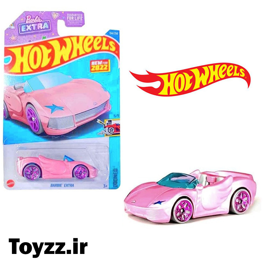 ماکت ماشین هات ویلز مدل باربی BARBIE EXTRA