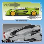 ساختنی لگو ماشین برند سمبو بلاک مدل SEMBO BLOCK FAMOUS CAR 714540