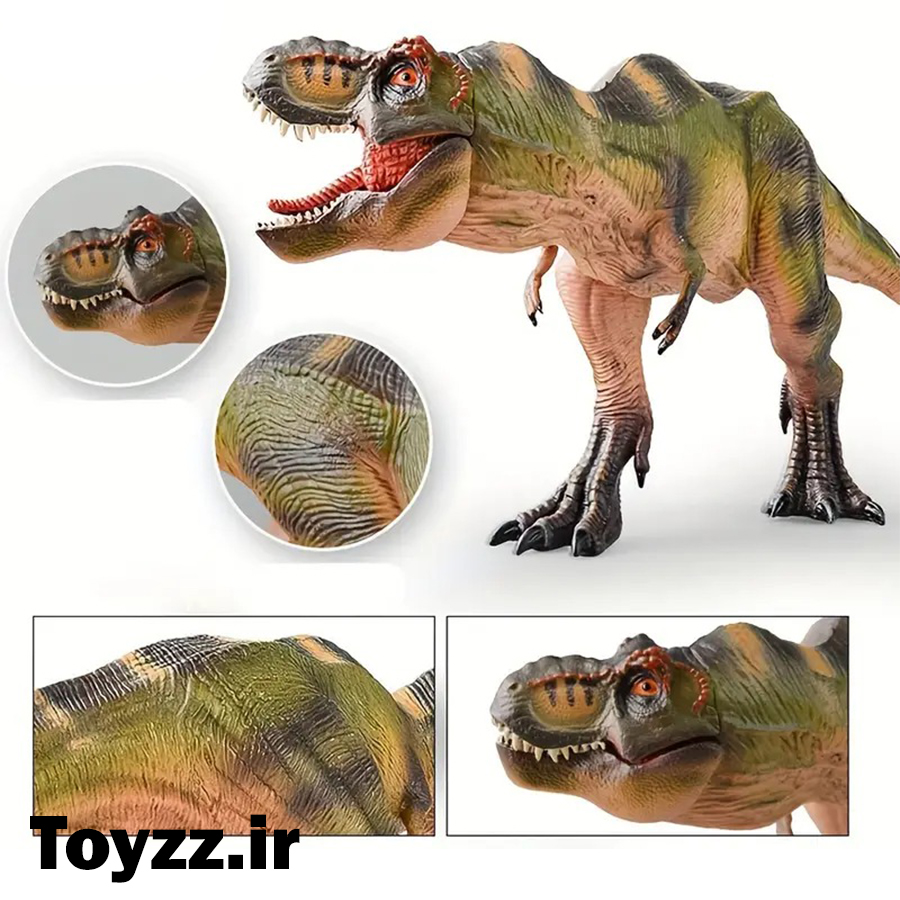 فیگور دایناسور فک متحرک طرح Tyrannosaurus طول 31 سانتی متر