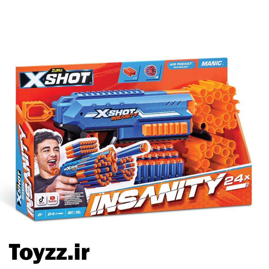 تفنگ ایکس شات X-SHOT سری InsanityManic کد 36603