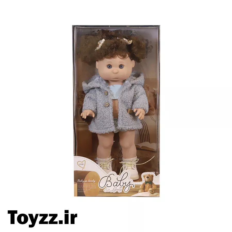 عروسک دست ساز دختر مدل CUTE BABY SO LOVELY کد 8811-8 ارتفاع 40 سانتی متر