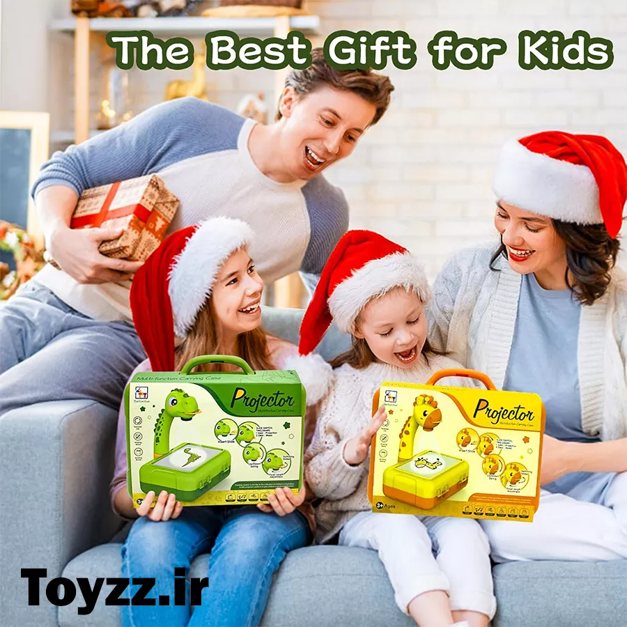 میز نقاشی پروژکتوردار کیفی نقاشک به همراه صفحه بازی لگویی طرح دایناسور کد 6699