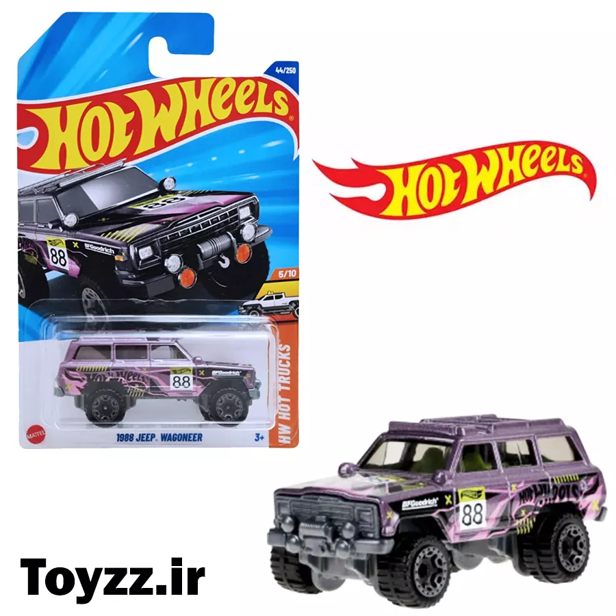ماکت هات ویلز 1988 JEEP WAGONEER سری HW HOT TRUCKS