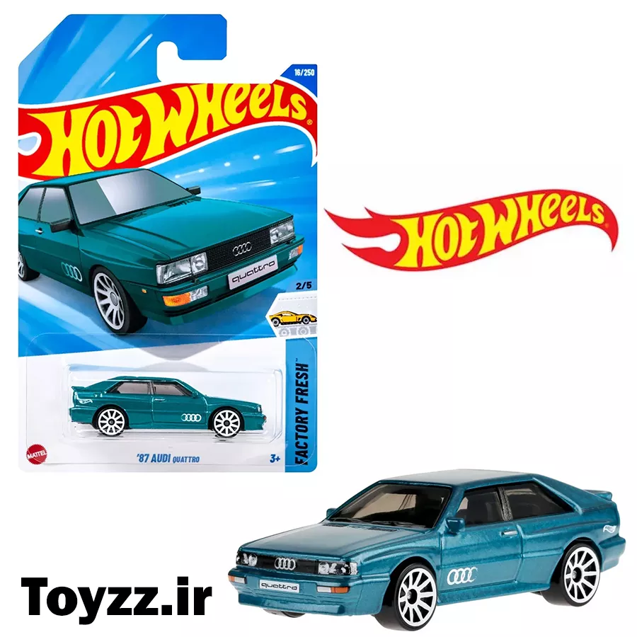 ماکت هات ویلز 87 AUDI QUATTRO سری FACTORY FRESH