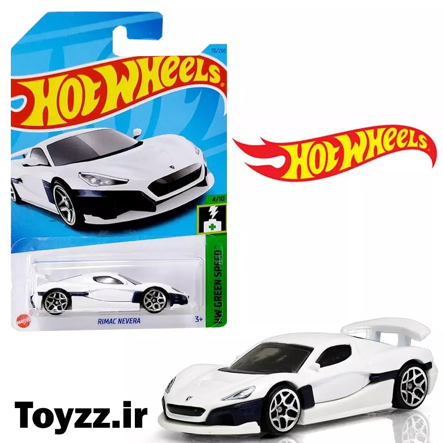 ماکت ماشین هات ویلز مدل RIMAC NEVERA سری HW GREEN SPEED