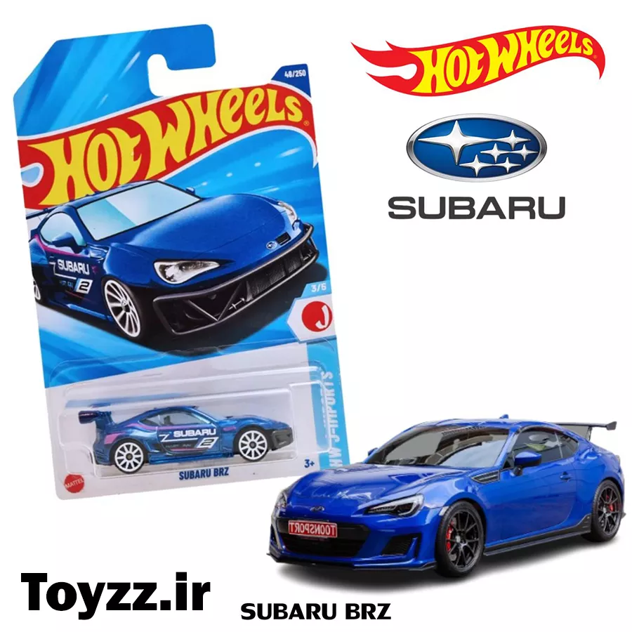 ماکت ماشین هات ویلز مدل سوبارو SUBARU BZR سری HW J-IMPORTS