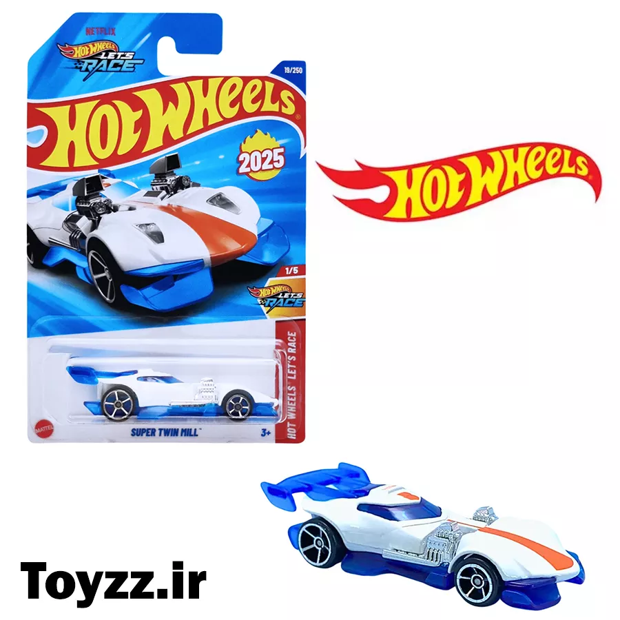 ماکت ماشین هات ویلز مدل SUPER TWIN MILL سری LET'S RACE