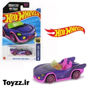 ماکت ماشین هات ویلز مدل MONSTER HIGH GHOUL MOBILE سری HW SCREEN TIME