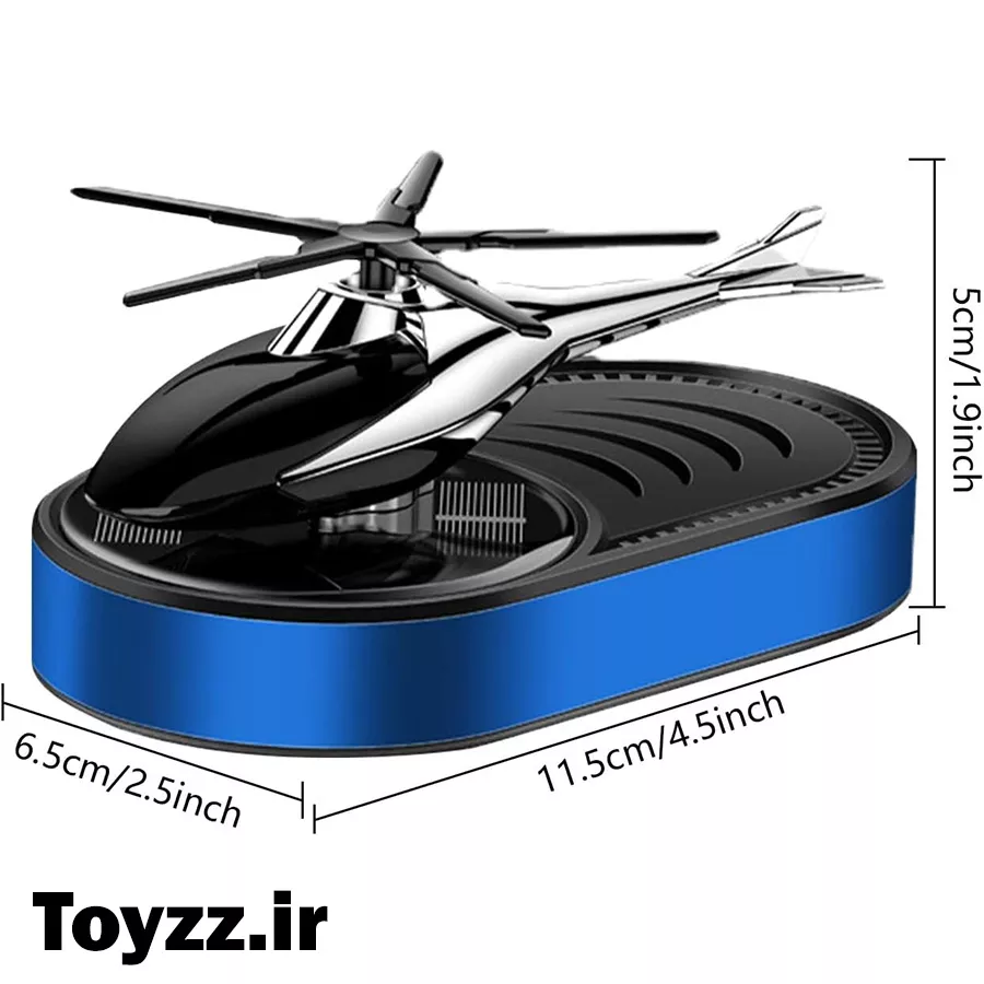 خوشبو کننده هلیکوپتر خورشیدی مدل Helicopter Solar Car Air Freshener