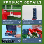 فوتبال دستی چمدانی مدل DOUBLE TABLE FOOTBALL