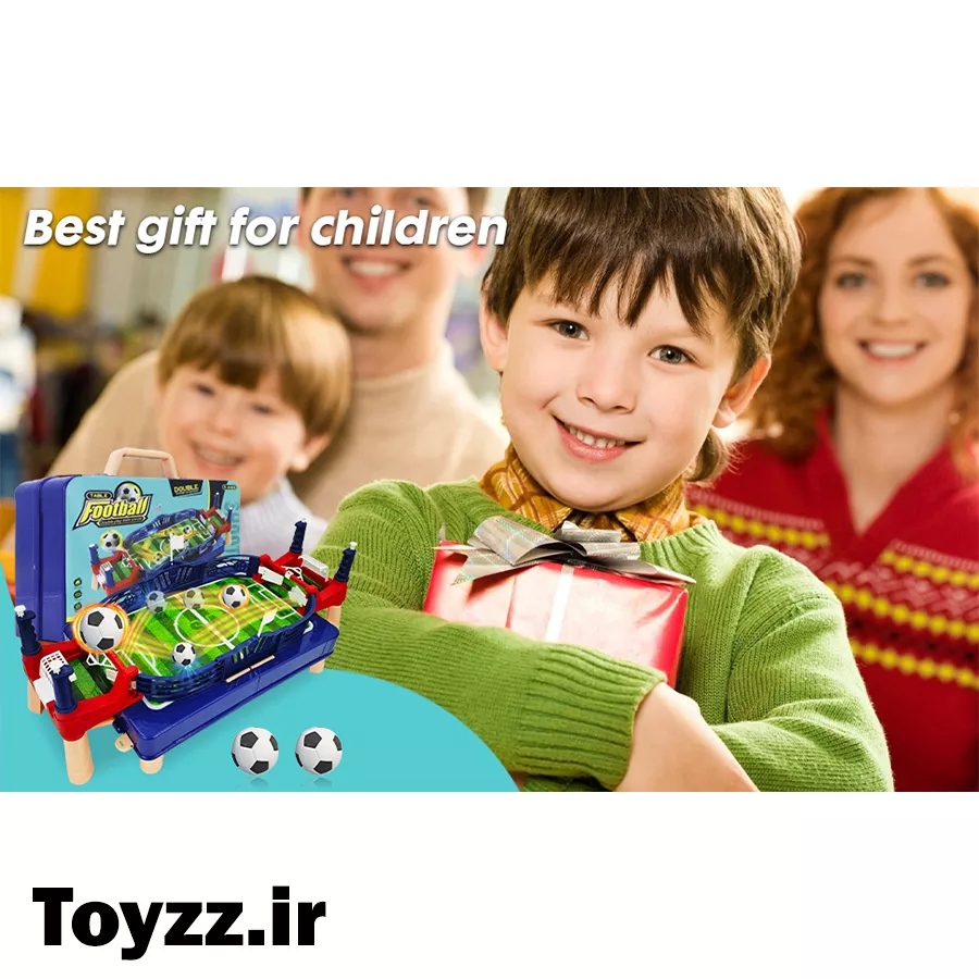 فوتبال دستی چمدانی مدل DOUBLE TABLE FOOTBALL