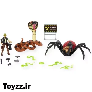 ست اکشن فیگور ANIMAL PLANET عنکبوت و مار کبری برند Toys R us کد 13765