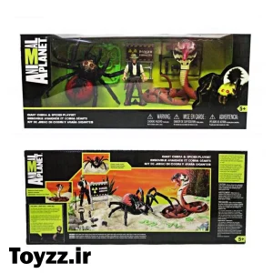 Uh-oh! This spider and cobra must have gotten into some radioactive materials because they are huge! Amazing playset exclusively from Toys R Us will inspire hours of creative play. Your imagination controls the action as the giant spider and huge king cobra go head-to-head to battle it out. Giant spider has creepy-crawly action and mechanical legs. His foe, the huge king cobra comes at him with a mechanical mouth and huge fangs. The detailed action figure keeps his distance as he looks on when these creatures battle.