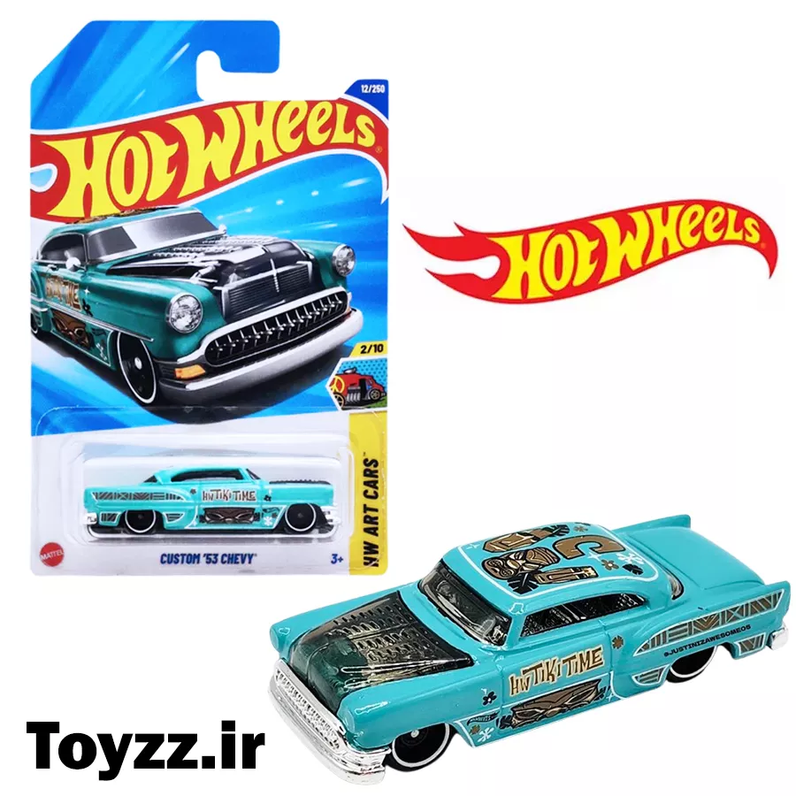 ماکت هات ویلز مدل CUSTOM 53 CHEVY سری HW ART CARS