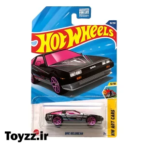ماکت ماشین هات ویلز مدل DMC DELOREAN سری HW ART CARS