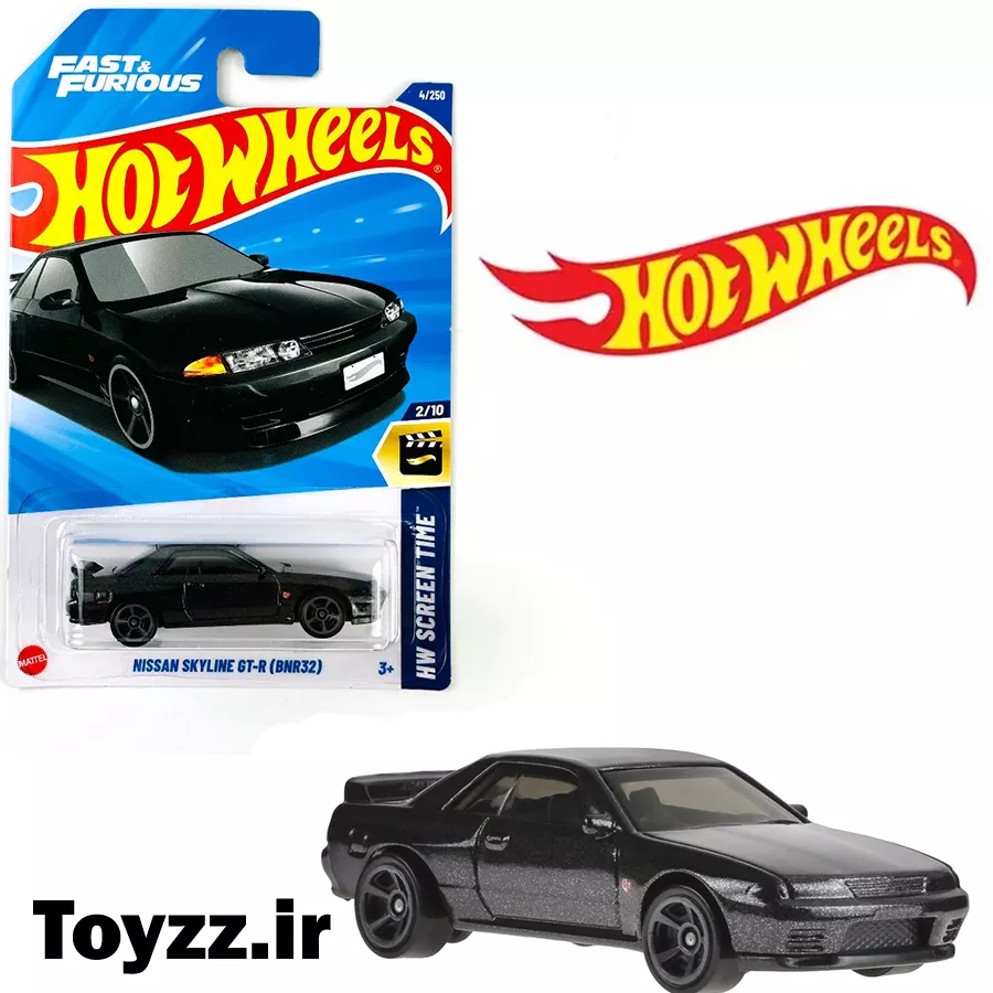 ماکت ماشین هات ویلز مدل (BNR32)NISSAN SKYLINE GT-R سری HW SCREEN TIME