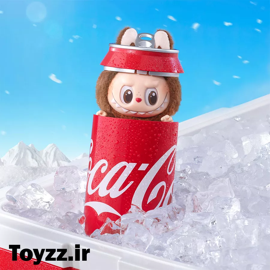 عروسک شانسی لبوبو کوکاکولا مدل POP MART LABUBU THE MONSTERS COCA-COLA