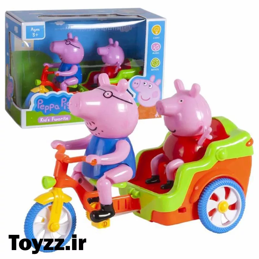 اسباب بازی پپا خوکه مدل Daddy Pigs Tricycle