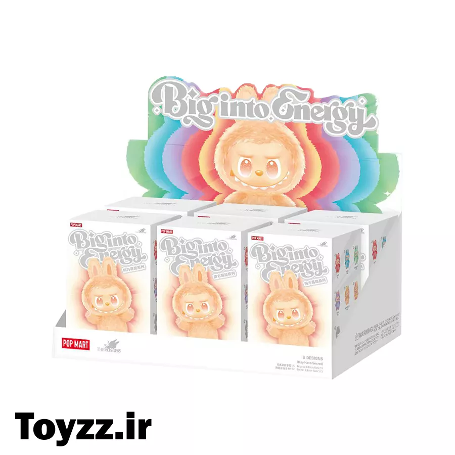عروسک شانسی لبوبو اورجینال سری انرژی مدل POP MART LABUBU Big into Energy