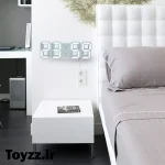 ساعت دیواری و رومیزی سه بعدی 3D LED Clock دارای زنگ بیداری تاریخ و دمای محیط