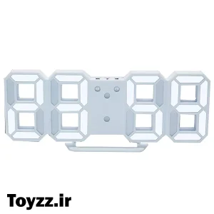 ساعت دیواری و رومیزی سه بعدی 3D LED Clock دارای زنگ بیداری تاریخ و دمای محیط