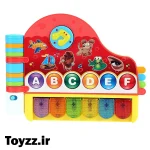 اسباب بازی پیانو اموزش زبان موزیکال و چراغدار برند Five Star مدل LEARNING FUN PHONICS PIANO