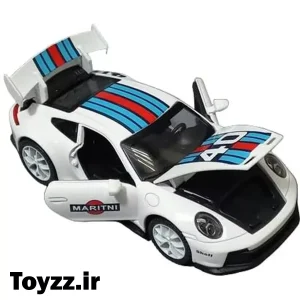 ماکت ماشین فلزی طرح پورشه 911 مدل porsche 911 GT3 RS martini racing livery