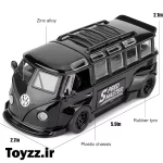ماکت ماشین فلزی طرح فولکس واگن مدل Volkswagen Bus Transporter مشکی