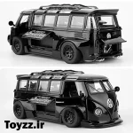 ماکت ماشین فلزی طرح فولکس واگن مدل Volkswagen Bus Transporter مشکی
