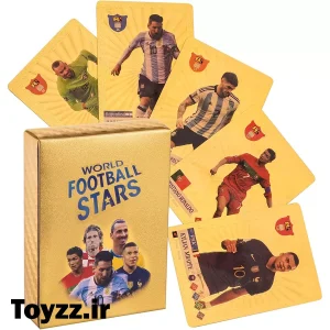 کارت های فوتبالی جام جهانی world football stars طلایی