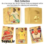 کارت های فوتبالی جام جهانی world football stars طلایی