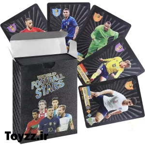 کارت های فوتبالی جام جهانی world football stars مشکی