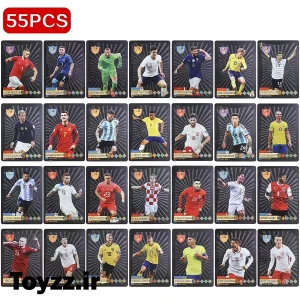 کارت های فوتبالی جام جهانی world football stars مشکی