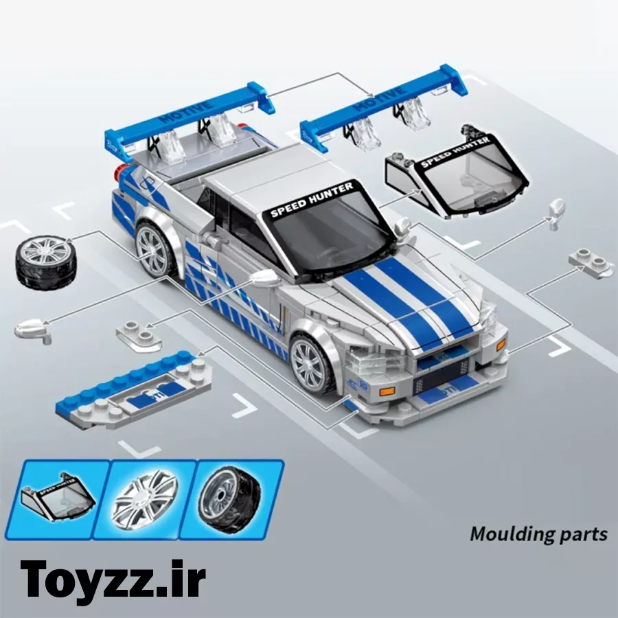 ساختنی لگو ماشین برند سمبو بلاک مدل SEMBO BLOCK FAMOUS CAR 714566