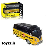 ماکت ماشین فولکس واگن چراغدار موزیکال و دودزا مدل SCHOOL BUS