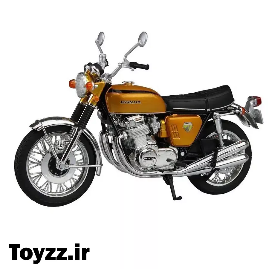 ماکت موتور اتومکس طرح هوندا CB750 طلایی